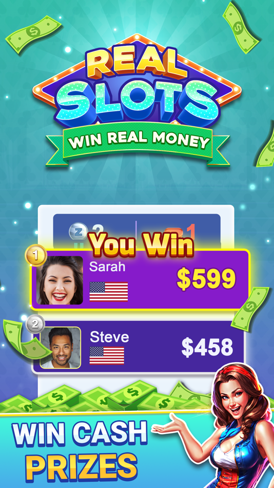 #5. Real Slots: Win Real Money (iOS) 由: GameNexa Studios Private Limited