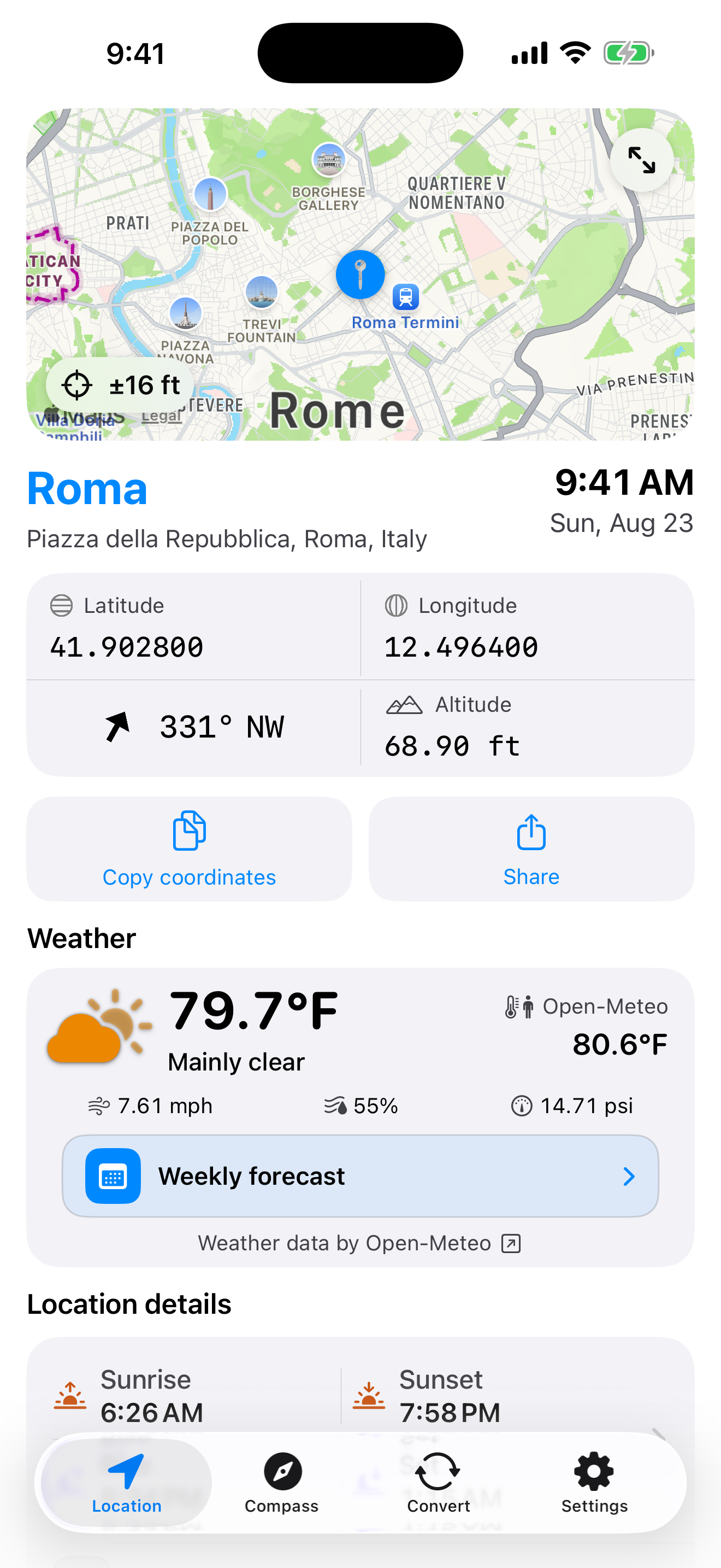 Where Am I & Map Converter