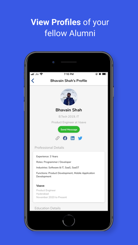 #2. My Alumni Network (iOS) 由: Vaave Networks