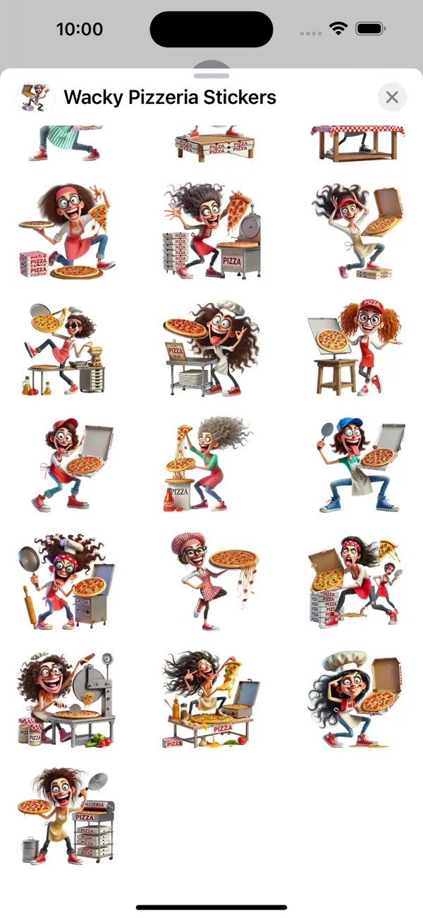 Screenshot #3 pour Wacky Pizzeria Stickers