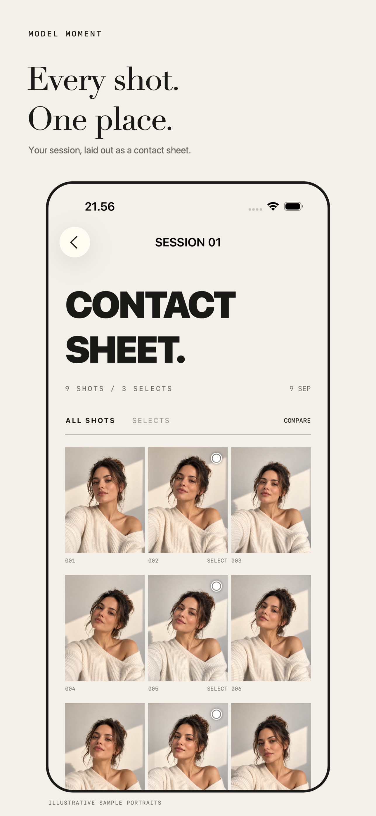 Screenshot 3 of MODEL MOMENT: Portrait Camera