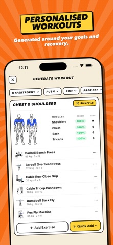SUUPR Gym Tracker screenshot