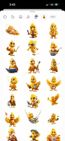 Golden Eagle Stickers iPhone screenshot