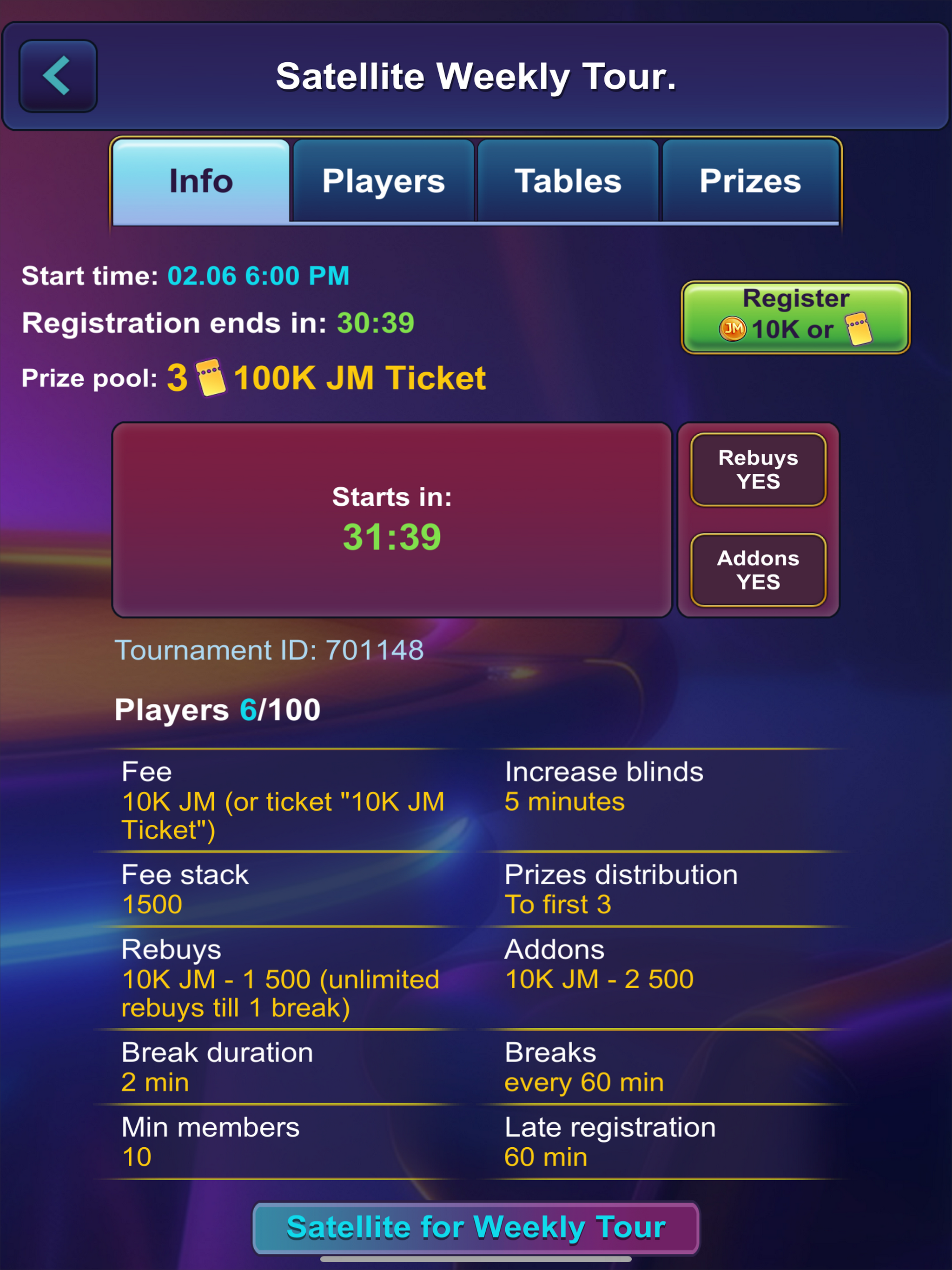 Poker Ace Tournaments