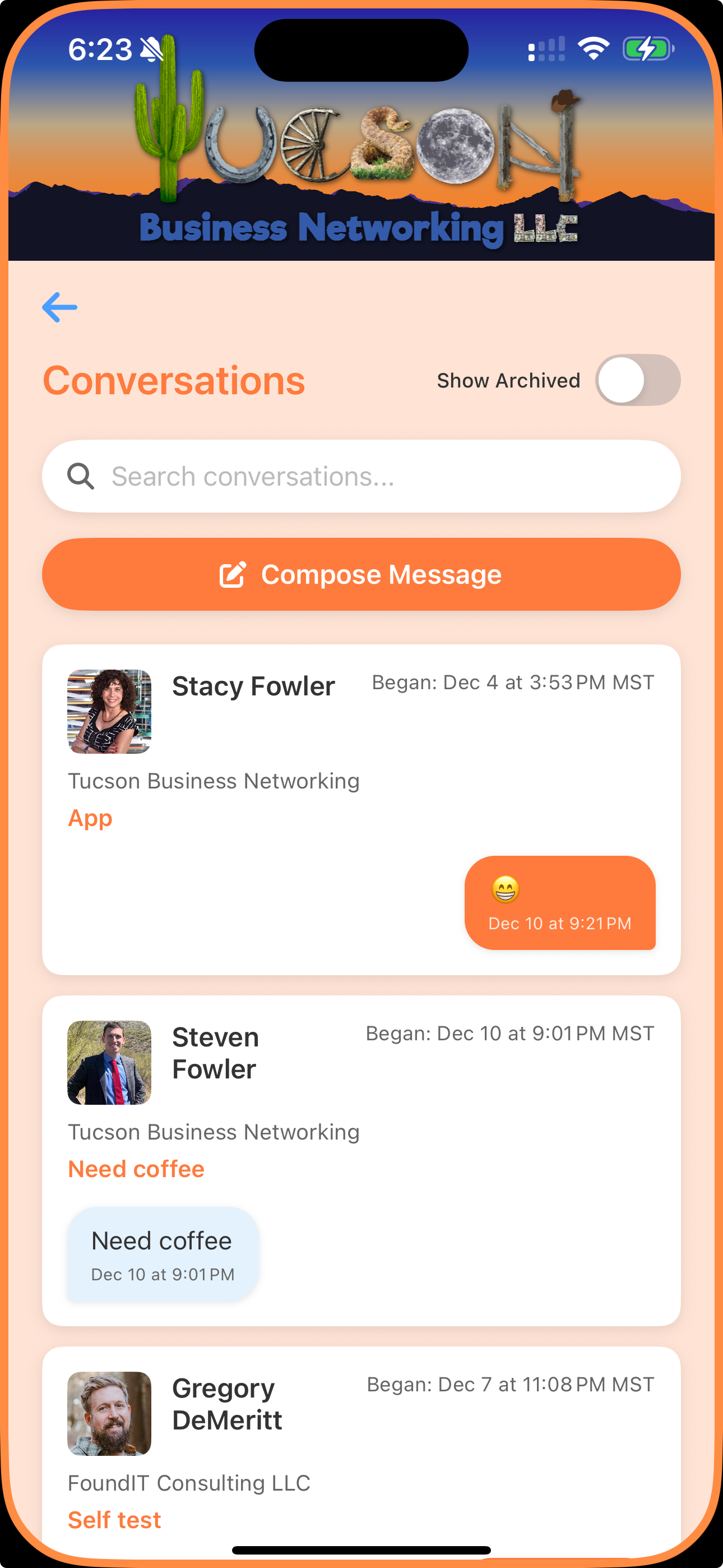 Tucson Business Networking screenshot 8