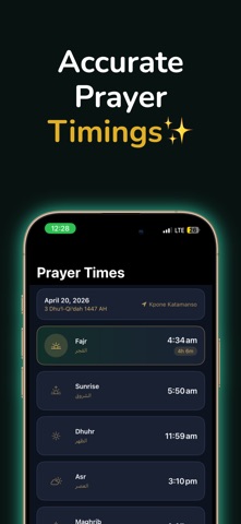 Pray Unlock: Salah Screen Time iPhone screenshot