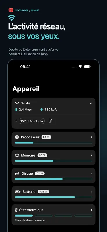 Stats Panel - Moniteur Système screenshot 5 of 9