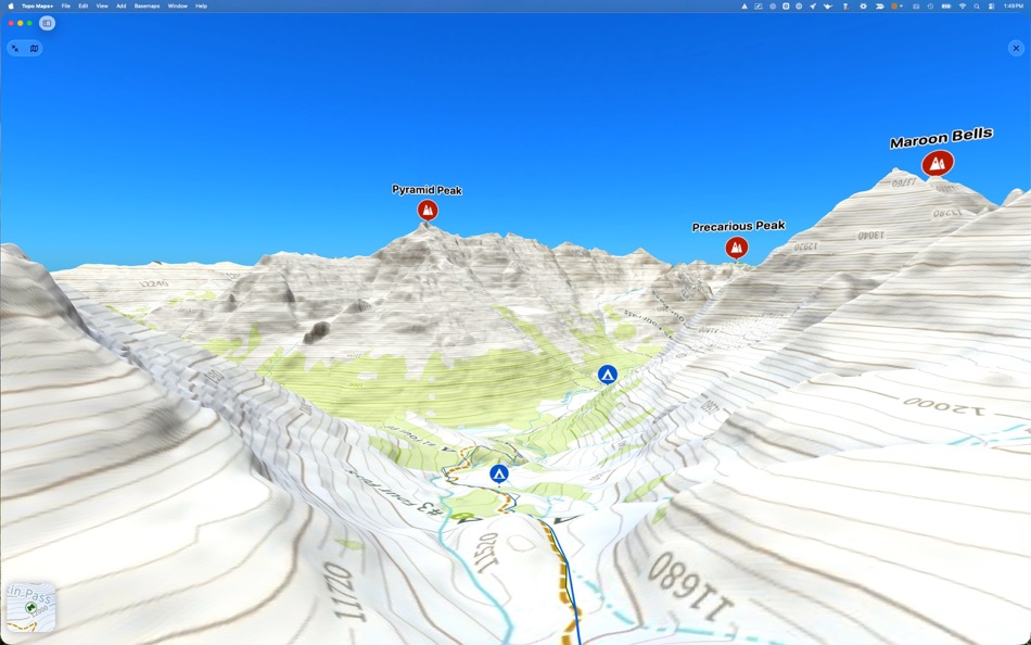 #6. Topo Maps+ (macOS) Ved: Glacier Peak Studios LLC
