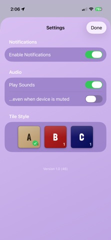 Tile & Error: Words and Chaos iPhone screenshot