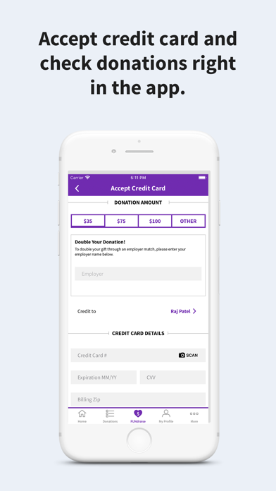 ACS FUNdraising Screenshot