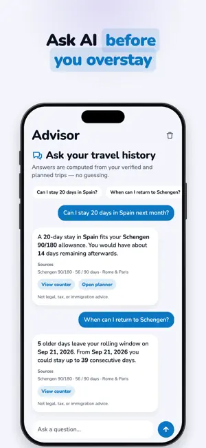 Country Days Tracker: Borderly screenshot 3