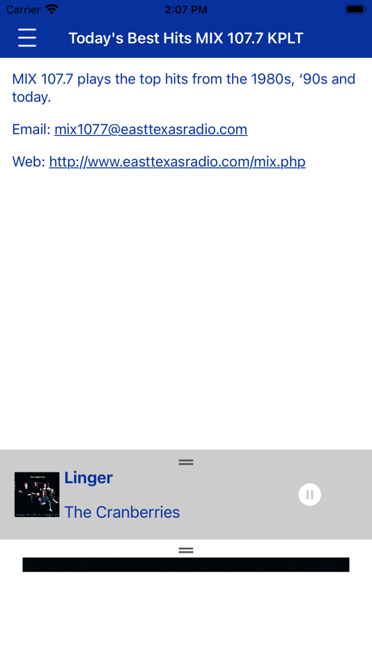 #3. MIX 107.7 (iOS) 由: East Texas Broadcasting, Inc.