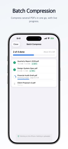 Smart PDF Compressor: Reduce Screenshot 3 of 5