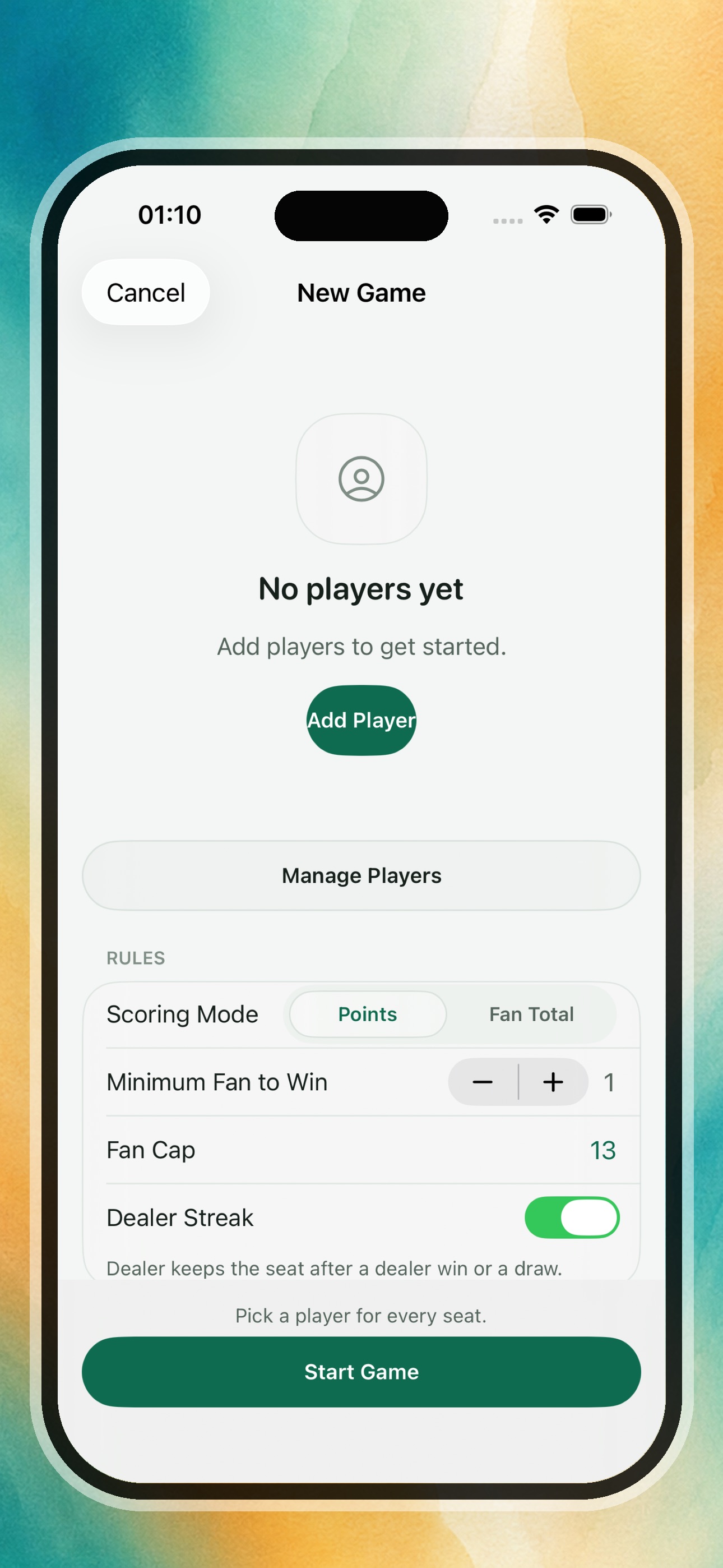 Screenshot 2 of Punglo — Mahjong Scorebook