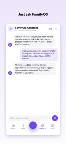 FamilyOS – Family Hub iPhone screenshot