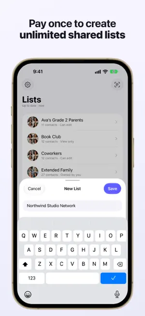 CNTC: Shared Contact Lists screenshot 2