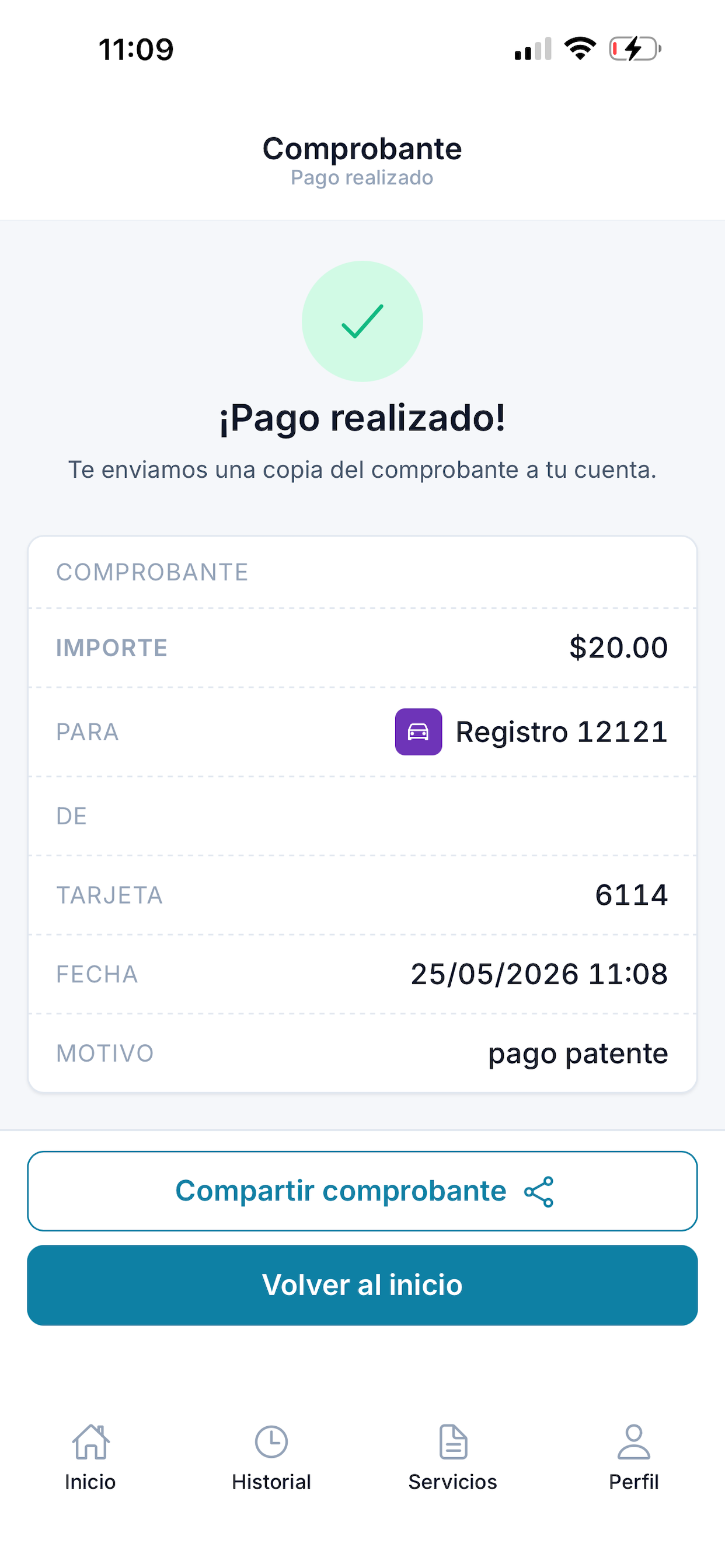 Tarjeta Habitualista
