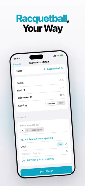 Racquetball Score Tracker screenshot 3
