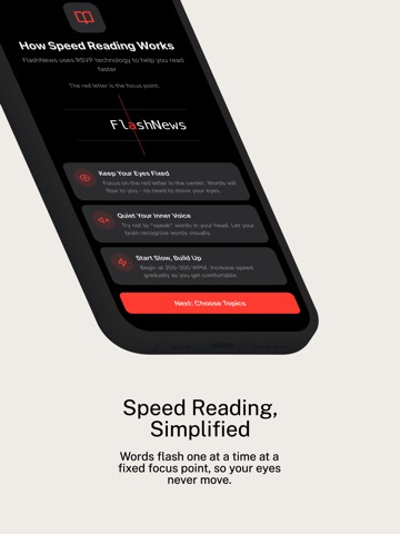 FlashNews: Speed Reader iPad screenshot