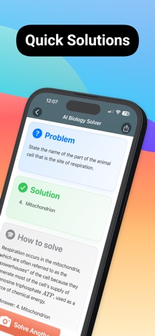 SnapBio Biology Solver iPhone screenshot