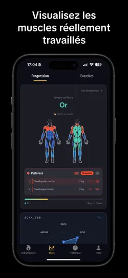 Screenshot von Musclor - Carnet Muscu & Gym auf dem iPhone 2