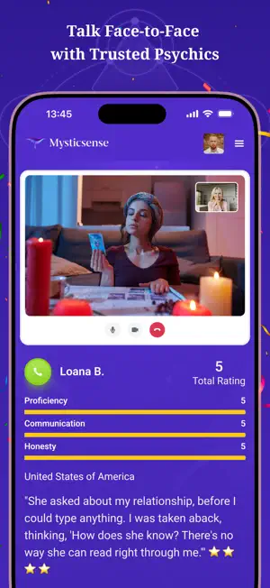 Mysticsense - Psychic Readings screenshot 1