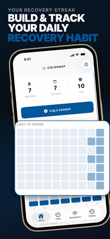 Cold Plunge & Sauna: ColdSnap iPhone screenshot