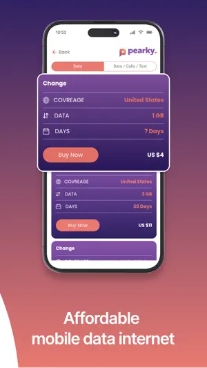 Pearky: Travel eSIM & Data screenshot 3