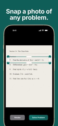 Calculus Solver: Step by Step Screenshot 1 of 6