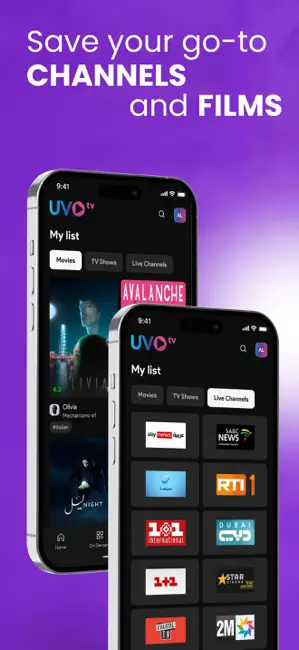 UVOtv: Global Live TV & Film iPhone screenshot 5