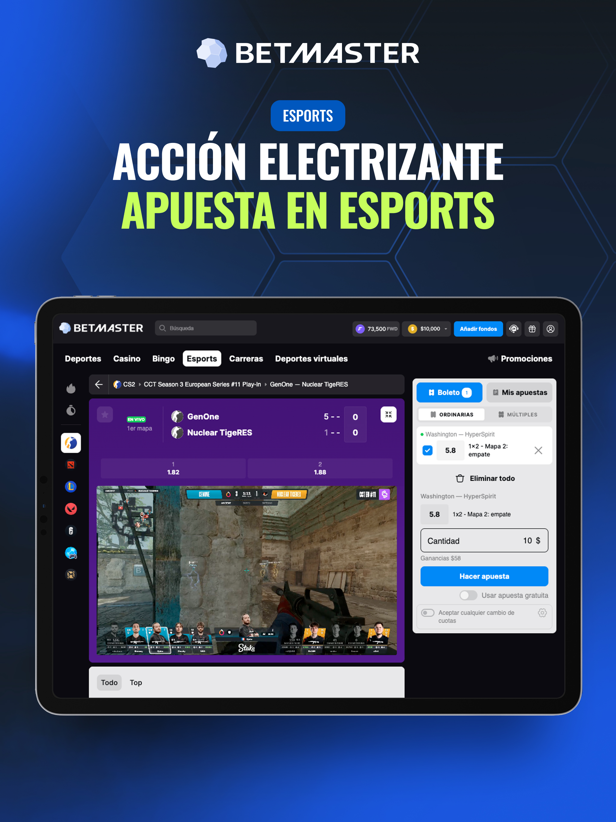 Betmaster - Casino En Vivo