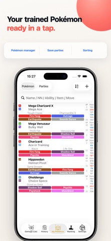 Damage Calc Plus for SV Champs iPhone screenshot 4