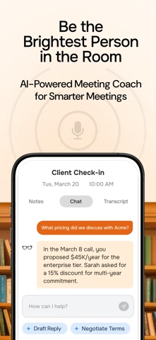 Hedy: AI Meeting Coach & Notes screenshot