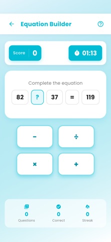 Math Brain Challenge iPhone screenshot