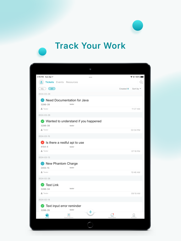 QUAIL Mobile iPad screenshot 1 - Productivity app