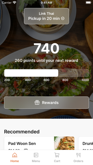 Link Thai To Go app screenshot