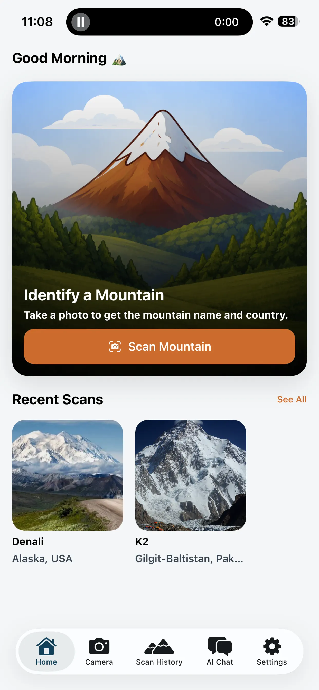 #4. Mountain Identifier: Peak + (iOS) di: Anum Mian