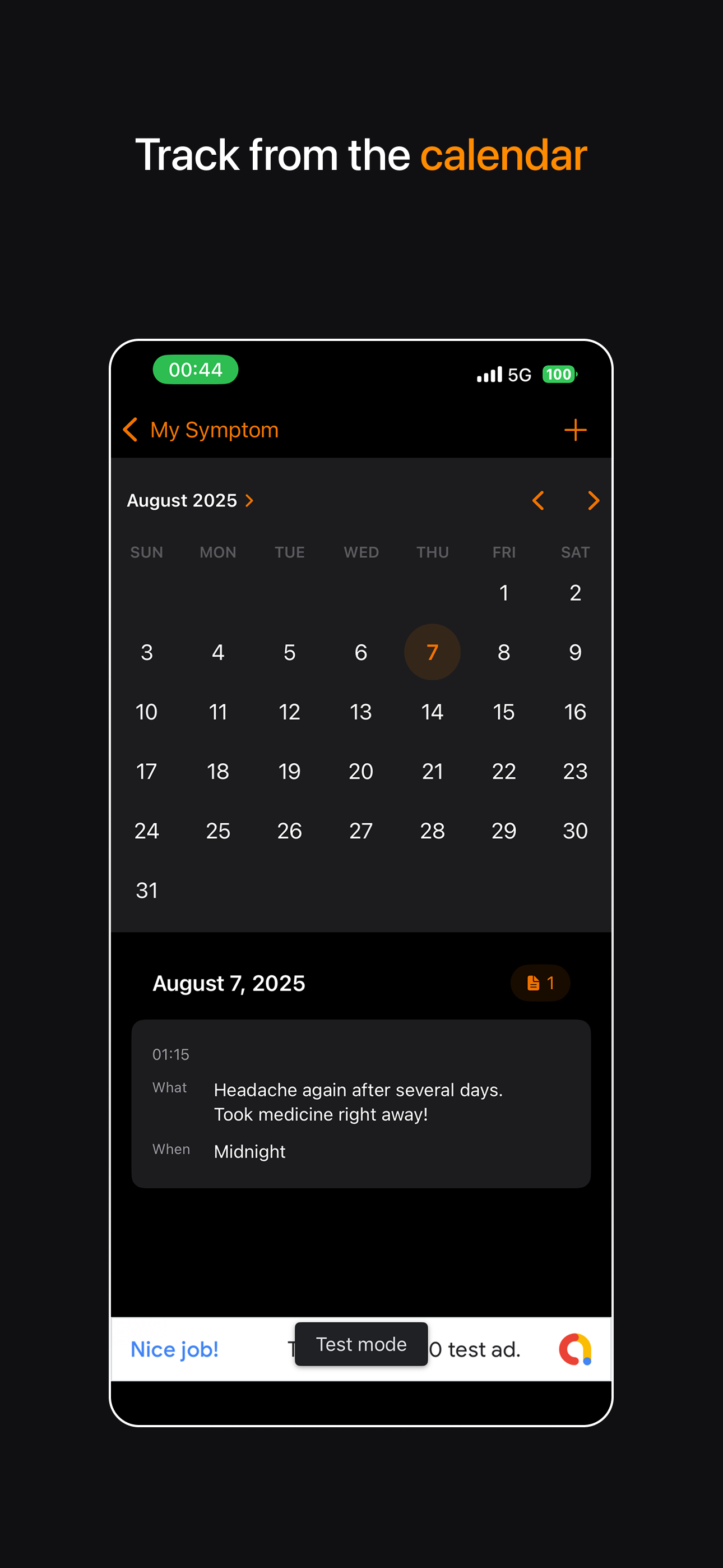 My Symptom - Health Journal