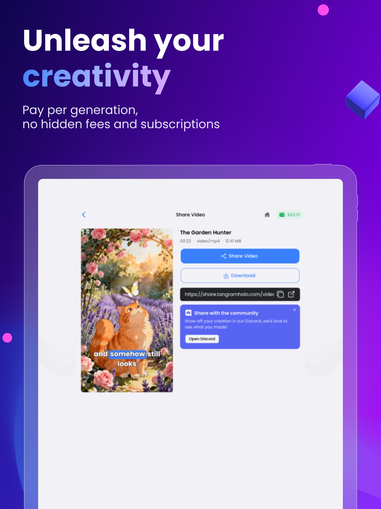Screenshot 6 of Tangram Holo: AI Video Maker