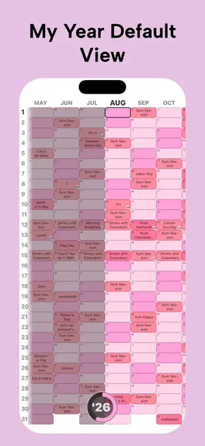 My Year - Calendar at a Glance screenshot 1