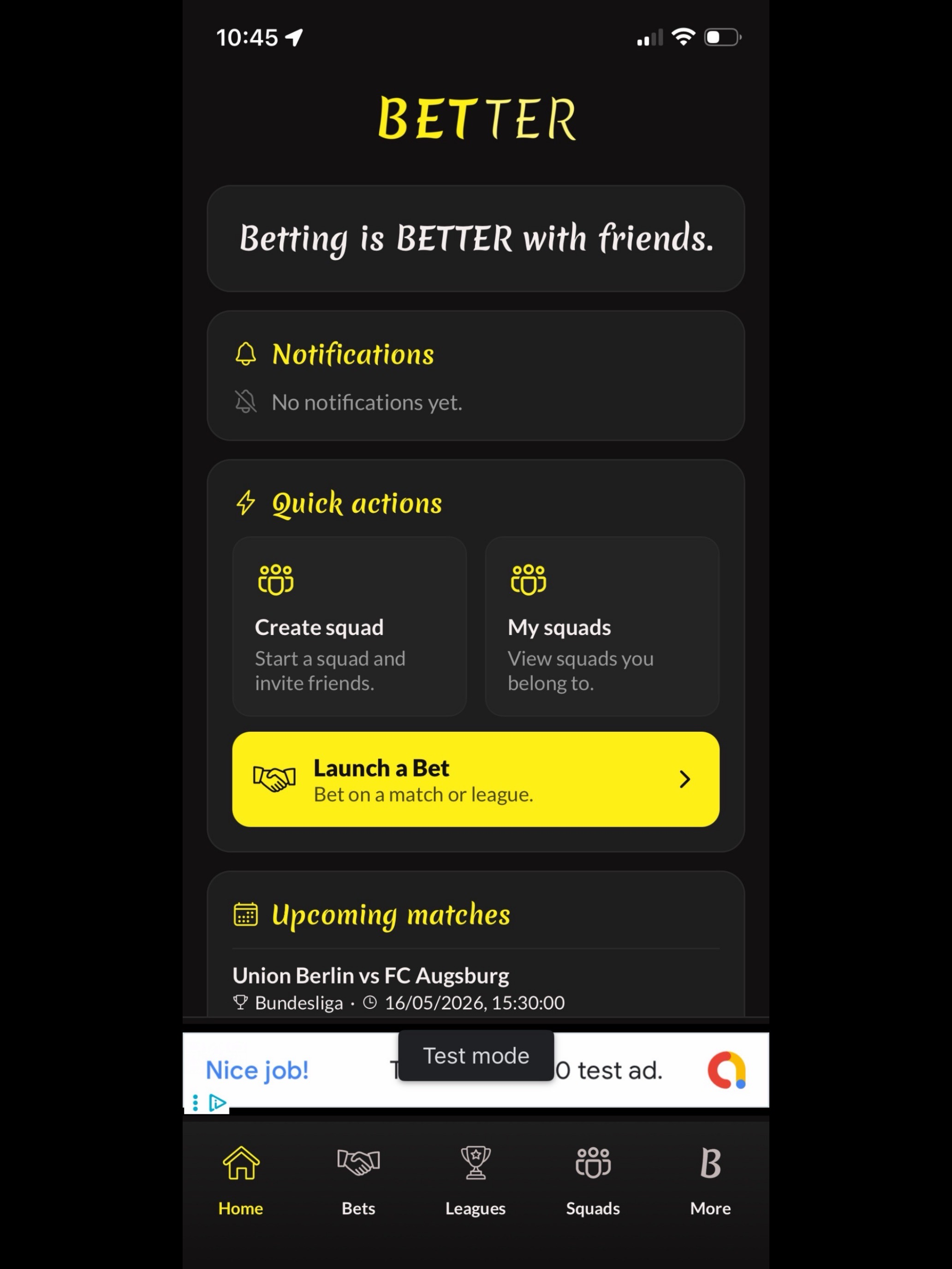 BETTER - Friend Bets