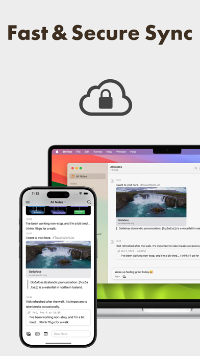 Strflow: Notes & Journal iPhone screenshot 3 - Productivity app
