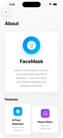 Emoji Face Mask Photo Editor のスクリーンショット