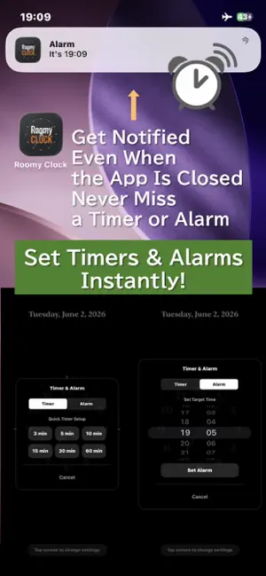 Roomy Clock - Timer & Alarm screenshot 4