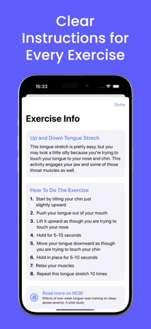 Sleep Apnea & Snore Exercises iPhone screenshot