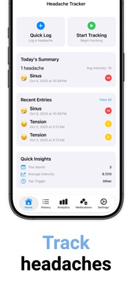 Headache & Migraine Tracker ® screenshot 2