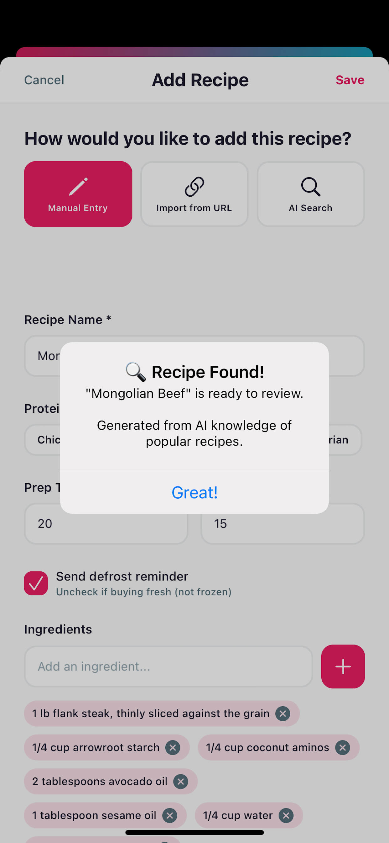 DinnerDone screenshot 7
