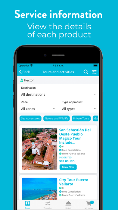 The Tour Agency Concierge TTA Screenshot