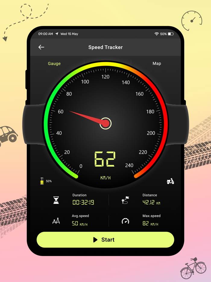 GPS Speedometer Speed Meter