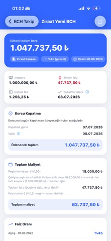 BCH Hesaplama & Takip Screenshot 2 of 3
